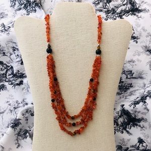 Carnelian, Agate, Tiger Eye Necklace